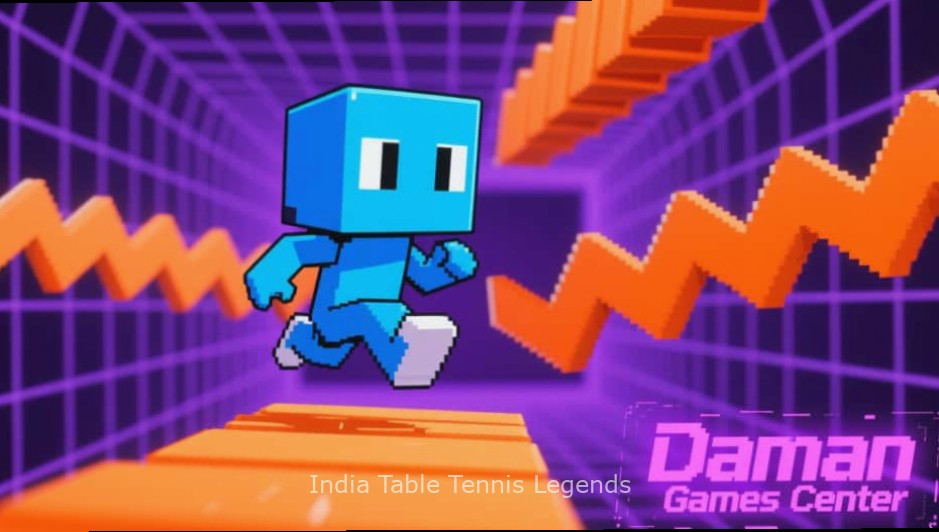 India Table Tennis Legends Diwali Tournament poster showing players in traditional attire