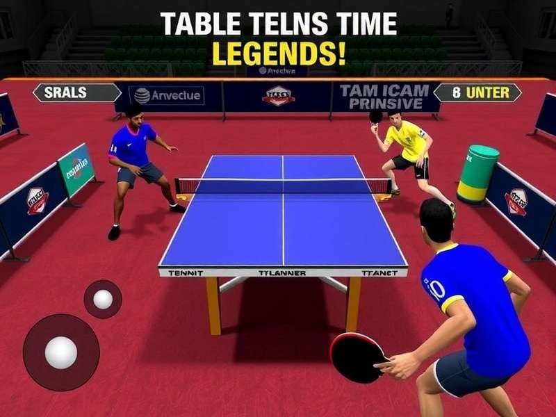India Table Tennis Legends - Authentic TT Experience India Table Tennis Legends gameplay screenshot showing Indian players competing in a tournament