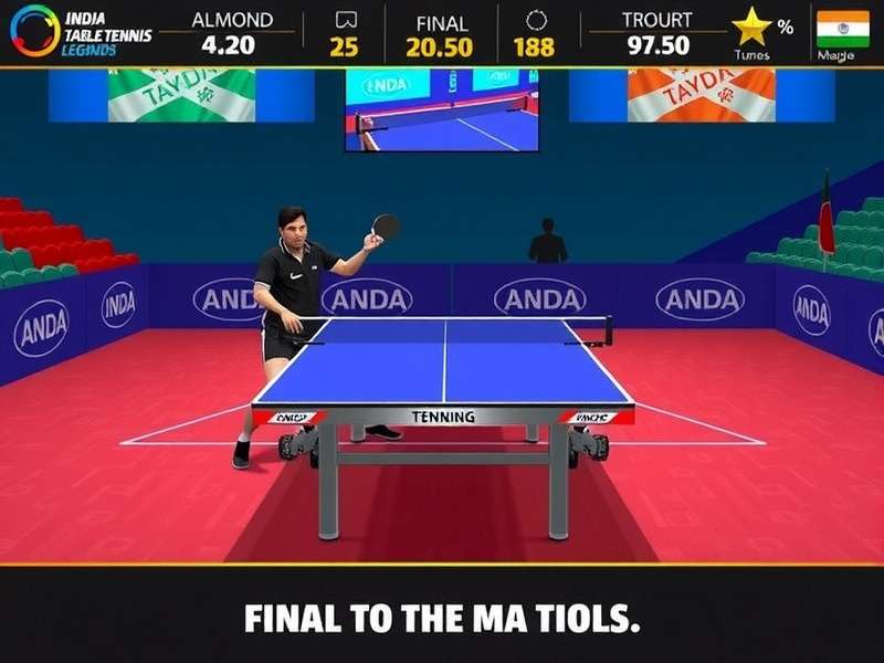 Tournament Final - India Table Tennis Legends India Table Tennis Legends screenshot of a tournament final match